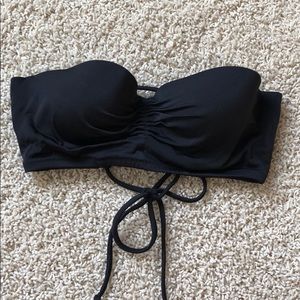 VS black bandeau corset swim top